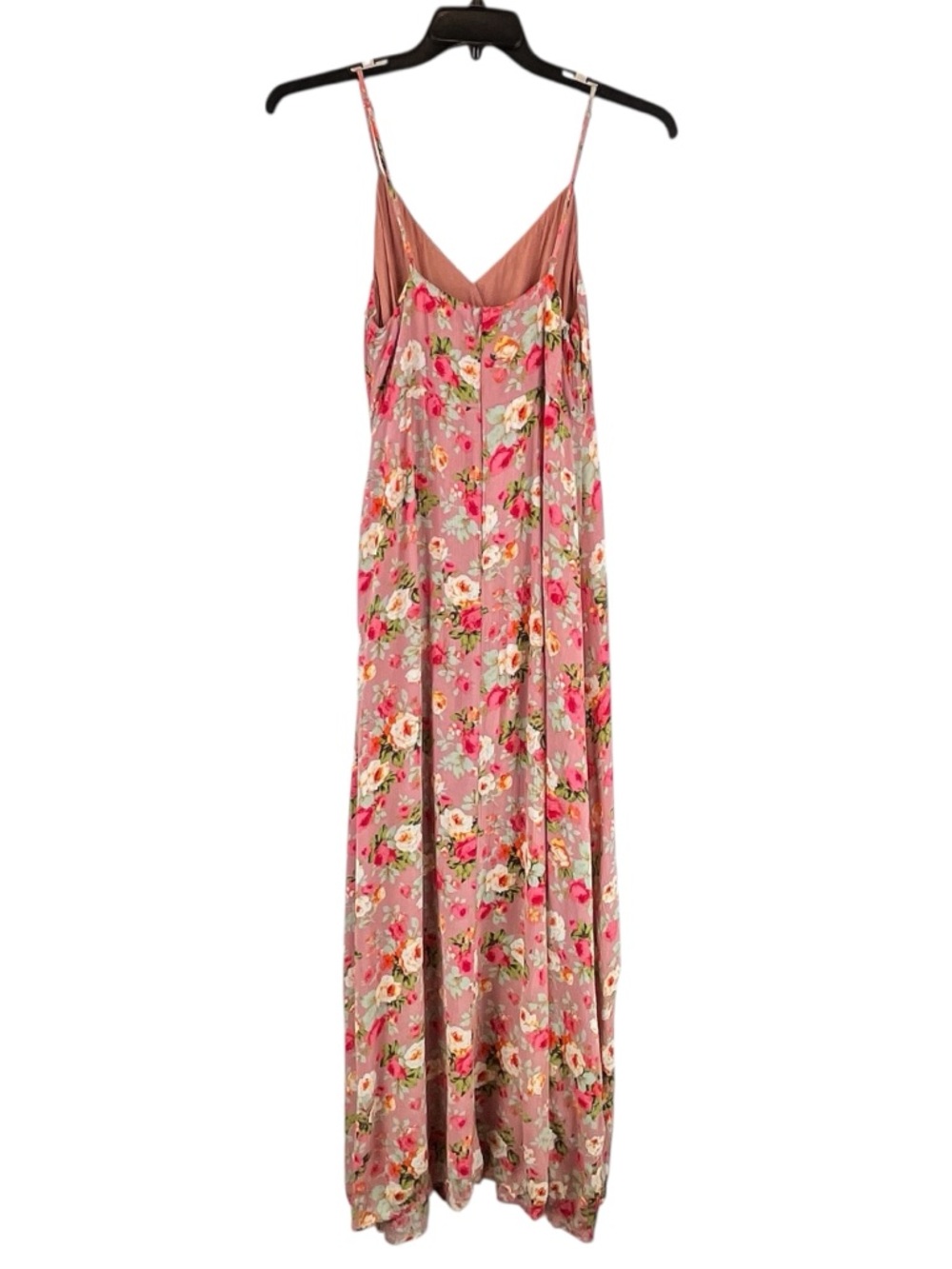Lulus Everlasting Bliss Blush Floral Maxi Dress Sz L - Picture 3 of 10